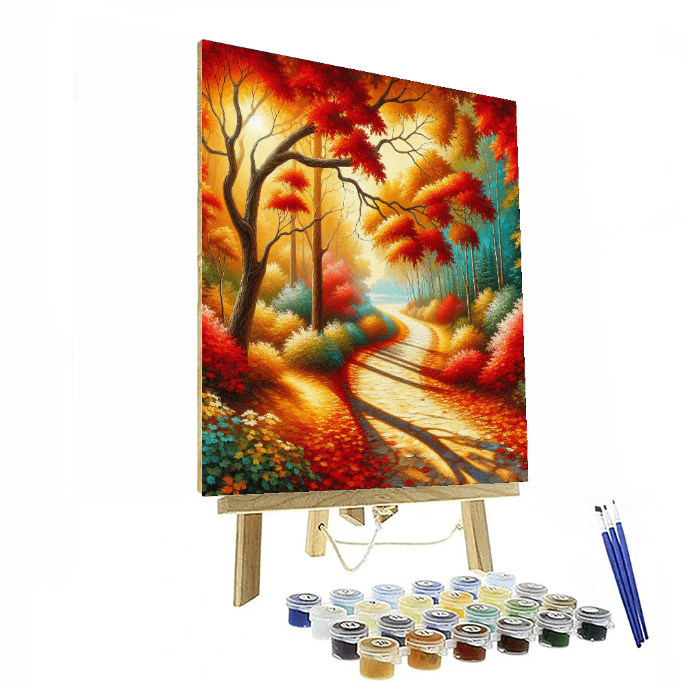 Dreamy Autumn Pathway Paint By Number