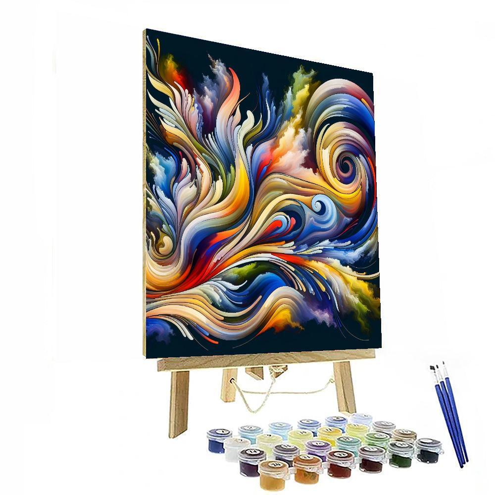 Abstract Nature Symphony Painting Number Kit