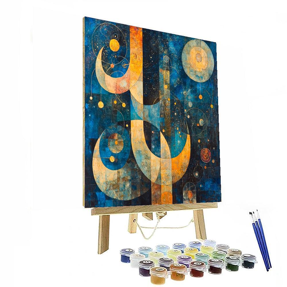 Paul Klee Inspired Celestial Symphonies  Painting Number Kit