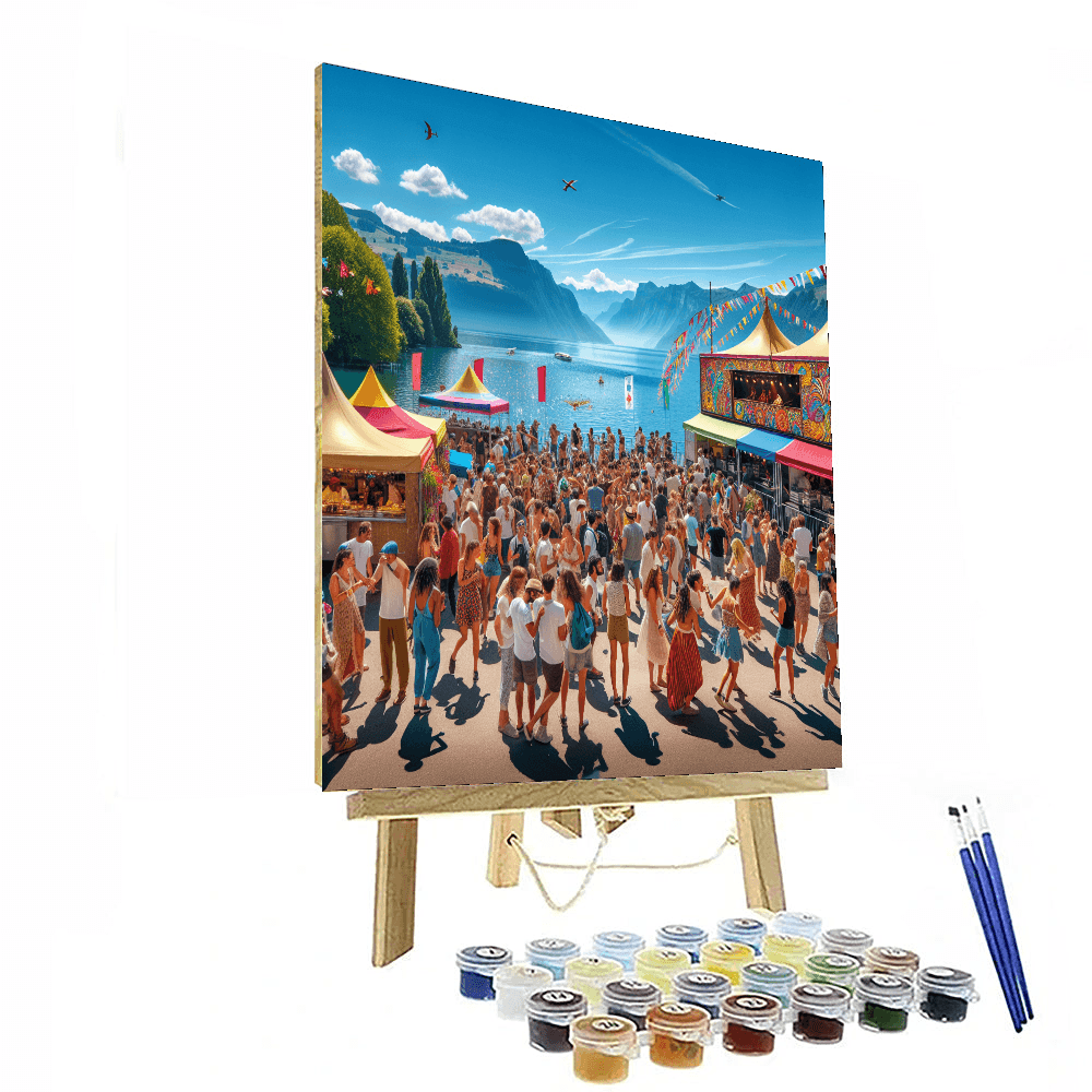 The Montreux Jazz Festival - Switzerland Number Painting