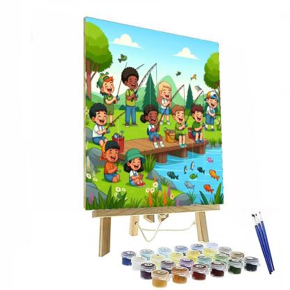 Fun Fishing Adventure Numbered Painting Kits