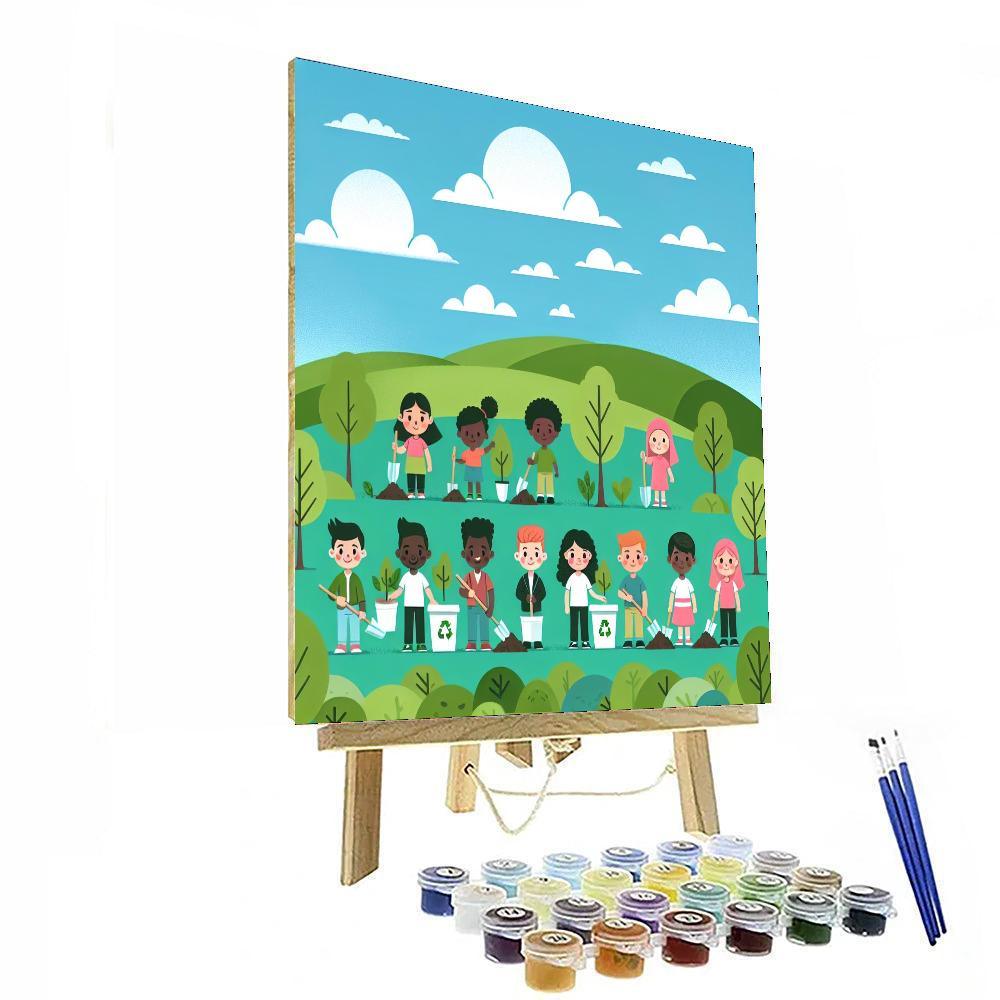 Eco-friendly Earth Guardians Paint By Numbers
