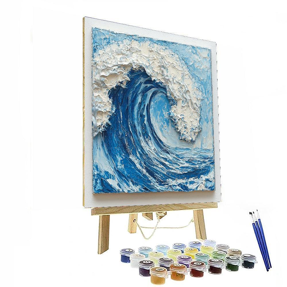 Michelangelo Inspired Stones Of The Ancient Waves  Painting By Numbers Kit