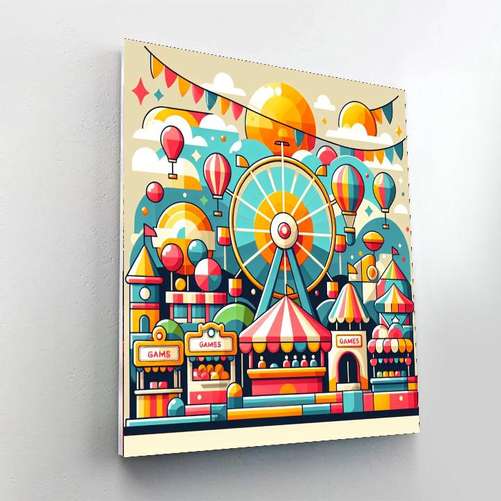 Joyous Fairground Painting Number Kit
