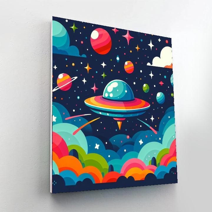 Creative Space Adventure Paint By Numbers Art