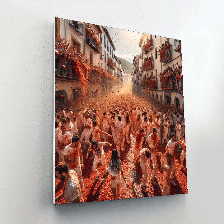 La Tomatina - Spain Paint By Numbers Art