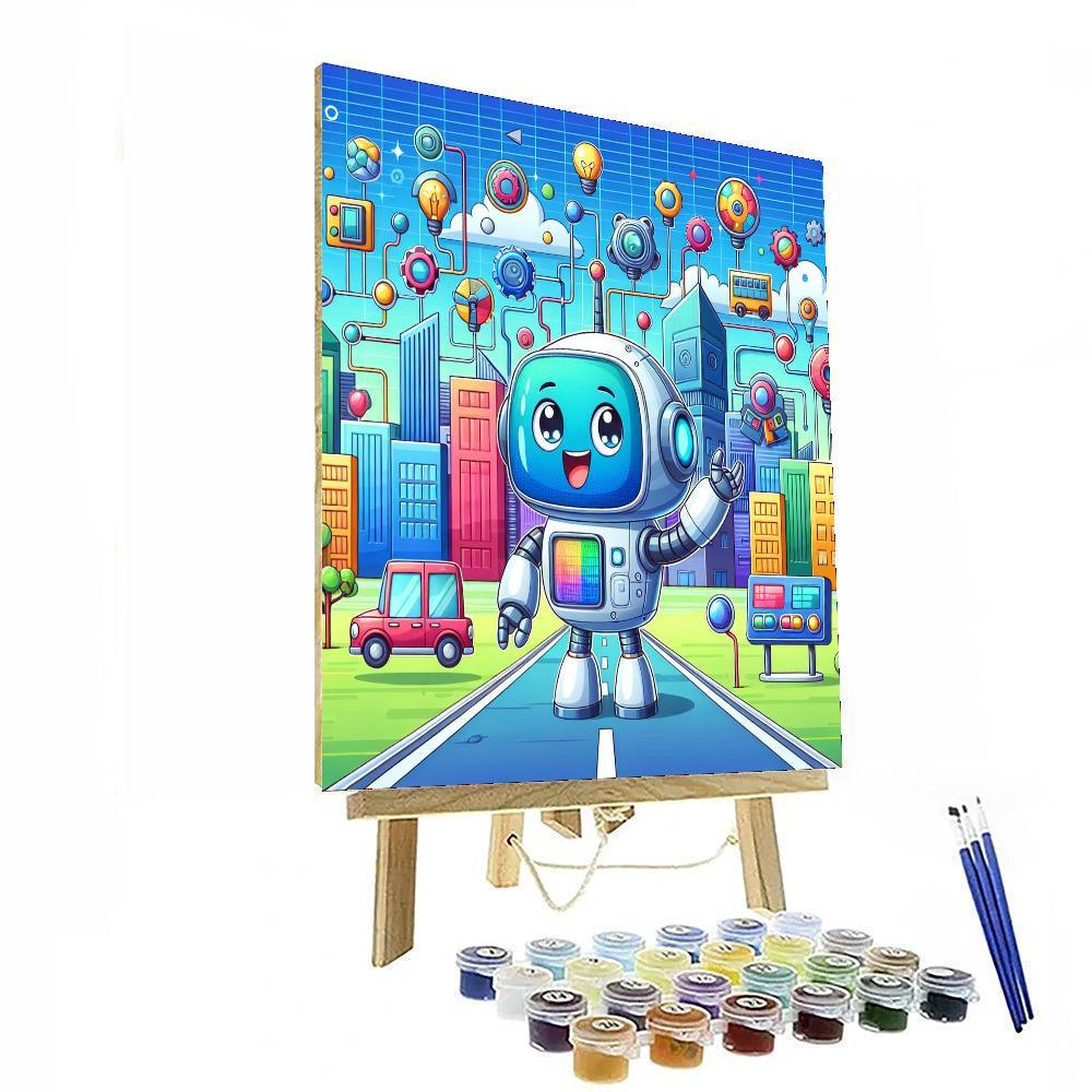 Robot Adventure World Paint By Numbers Kits