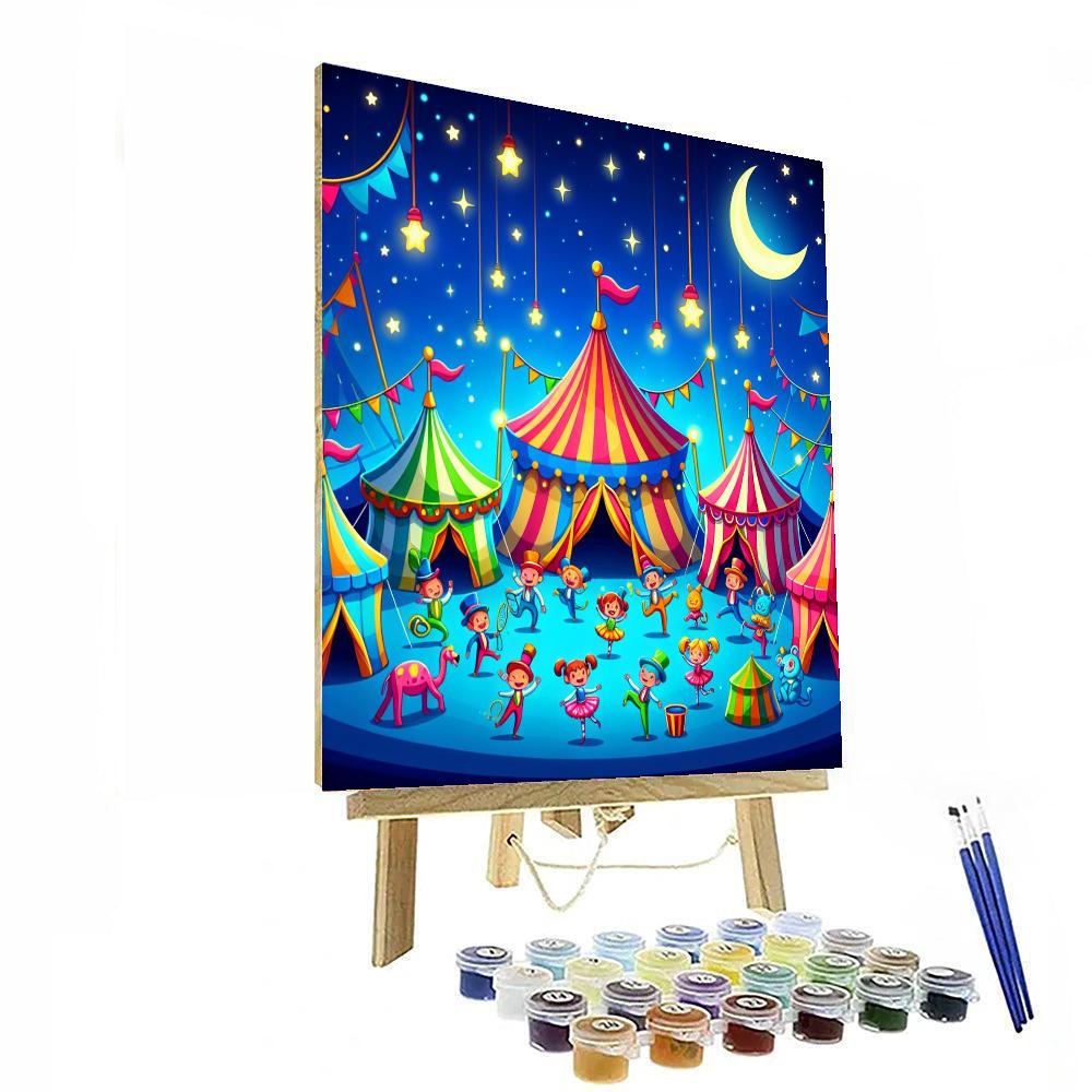 Circus Under The Stars Paint By Numbers Art