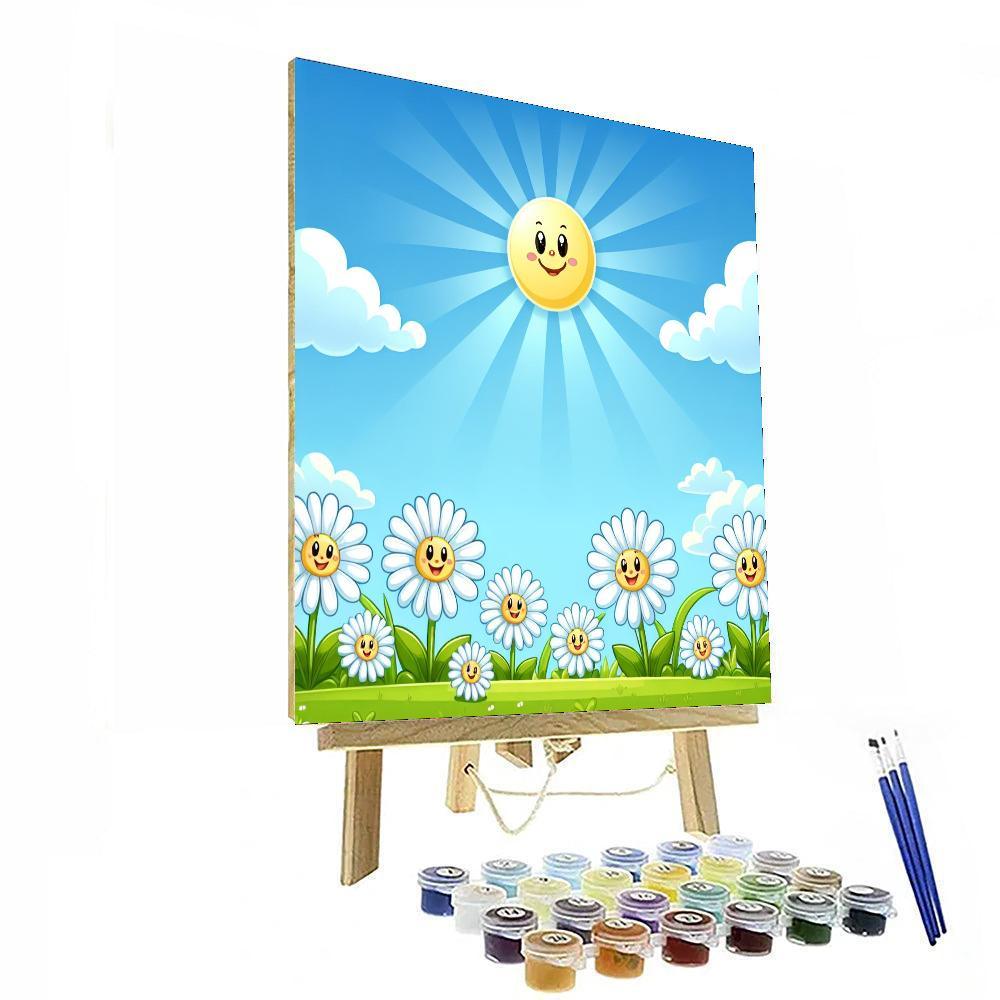 Sunny Day Daisies Painting By Numbers Kit