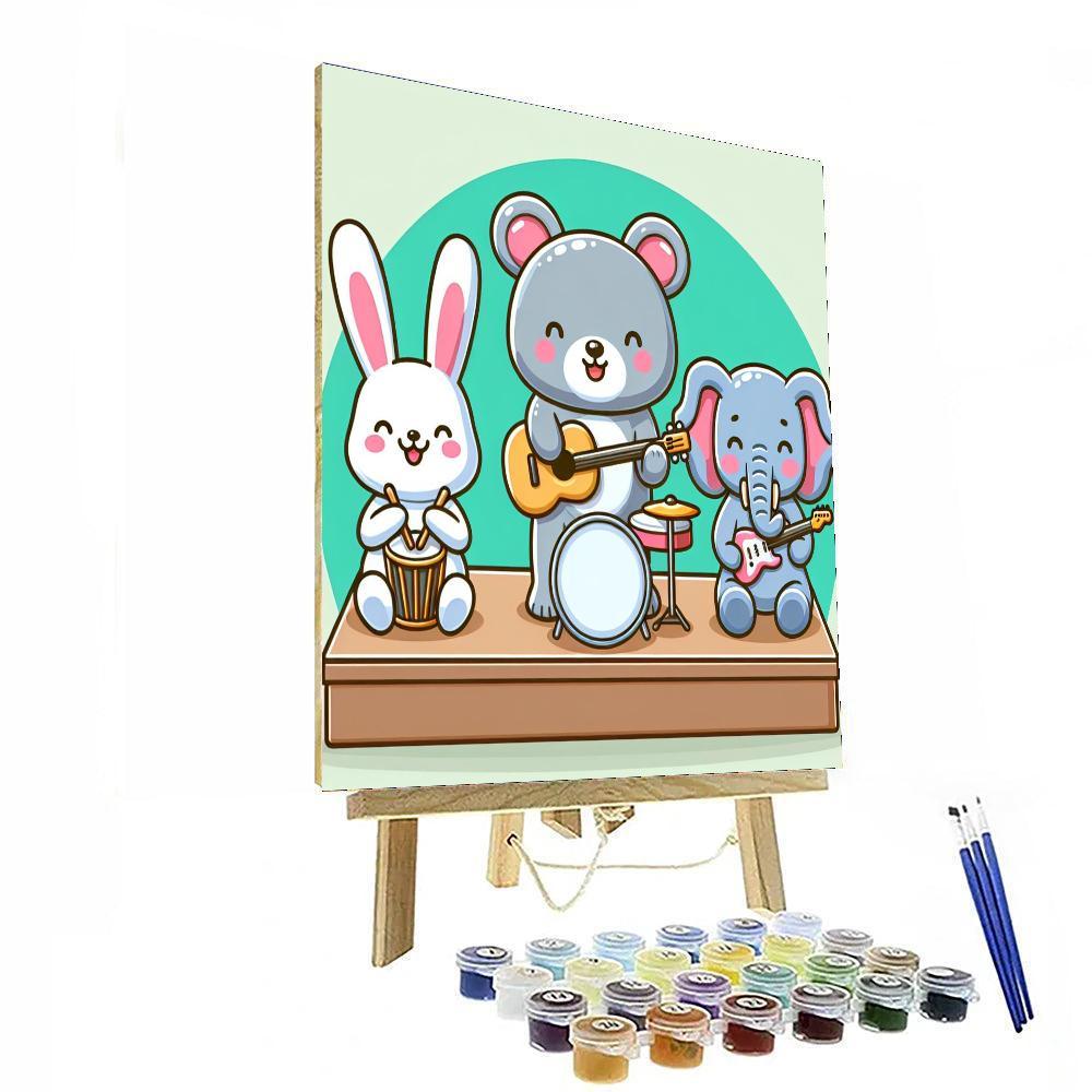 Merry Musical Creatures Numbered Painting Kits