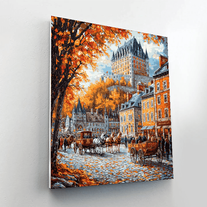 Old Quebec - Quebec City, Canada Numbered Painting Kits