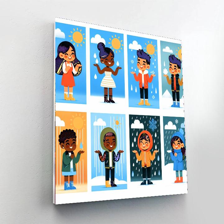 Wonderful World Of Weather Paint By Numbers