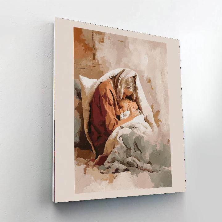 Cozy Afternoon Naptime Number Painting