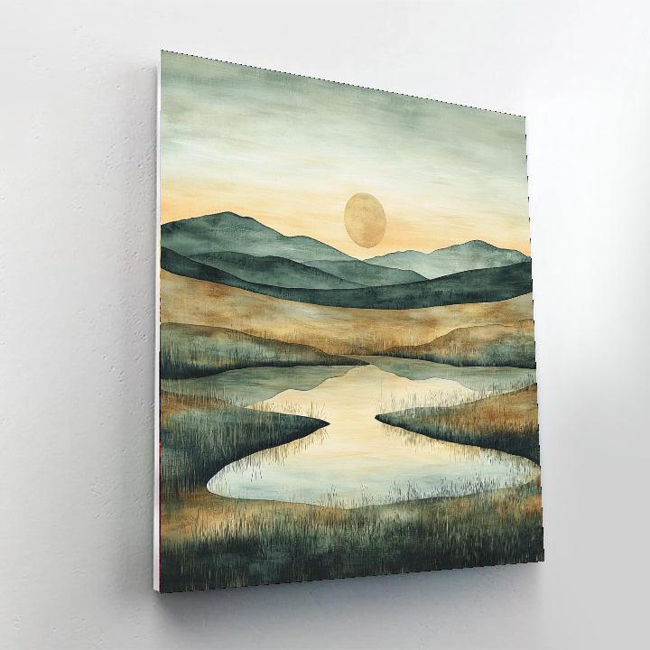 Nandalal Bose Inspired Serenity In Silence  Painting Number Kit