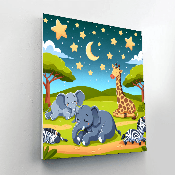 Safari Night Under The Stars Paint By Color