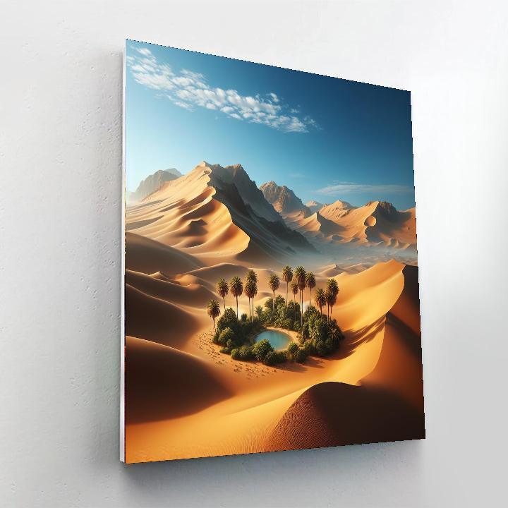 Majestic Desert Oasis Paint By Number