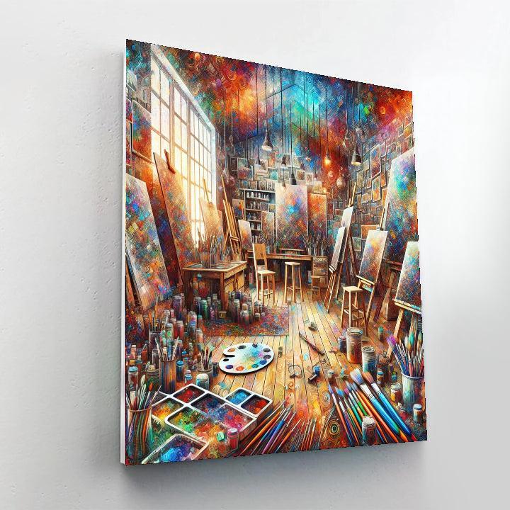 Inspired Artist Studio Painting By Numbers Kit