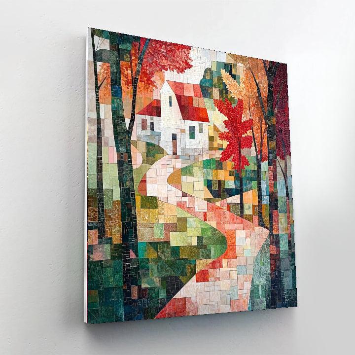 Paul Cézanne Inspired Mosaic Dreams  Painting By Numbers Kit