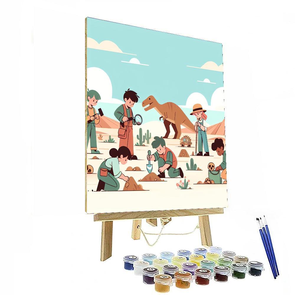 Ancient Fossil Expedition Numbered Painting Kits