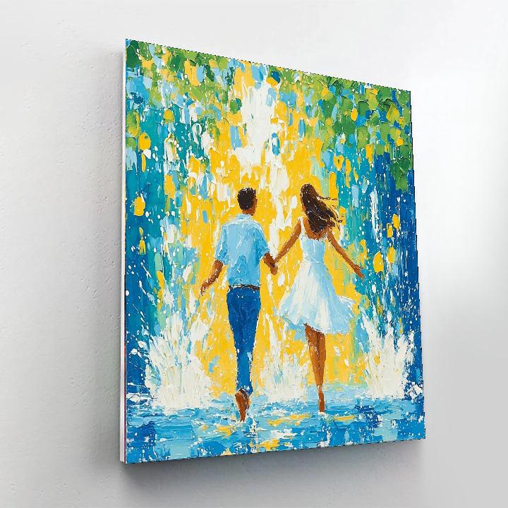 Playful Splash Number Painting