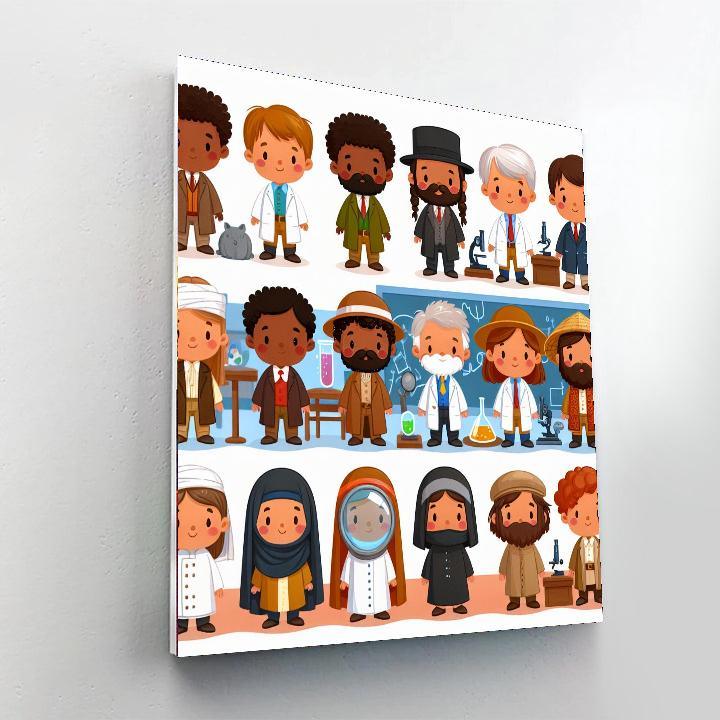 Historical Heroes Painting Number Kit