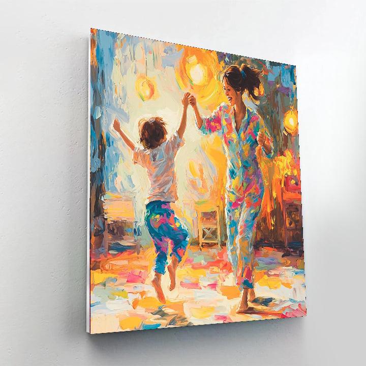 Pajama Party Laughter DIY Paint By Numbers