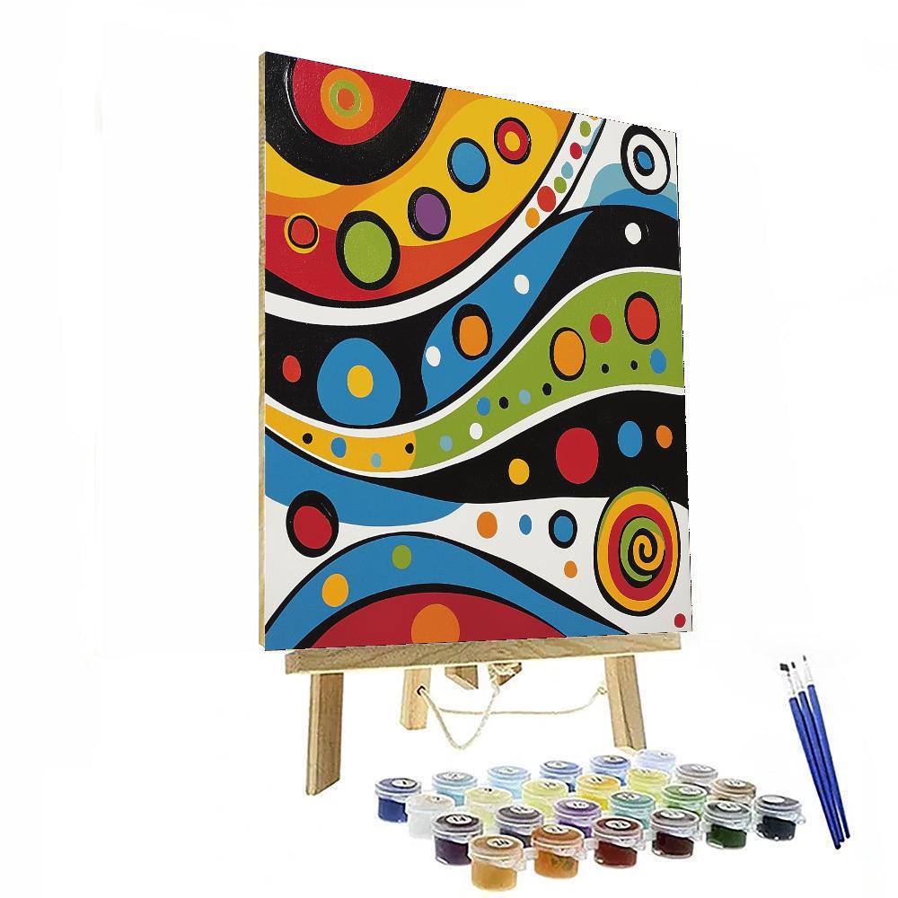 Joan Miró Inspired Surreal Whispers  Painting Number Kit