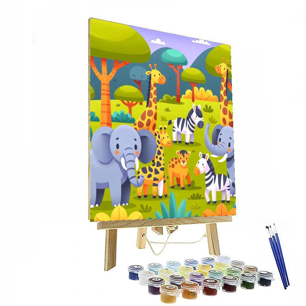 World Of Wild Safari Numbered Painting Kits