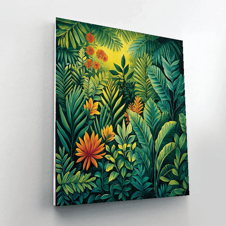 Henri Rousseau Inspired Whimsical Nature  DIY Paint By Numbers