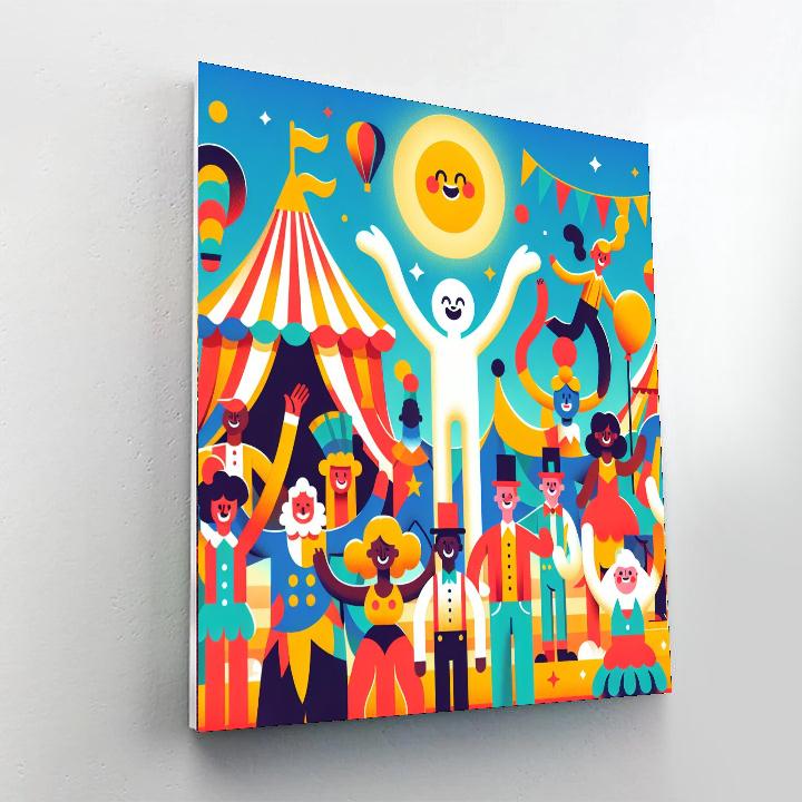 Sunny Circus Spectacle Paint By Numbers Art