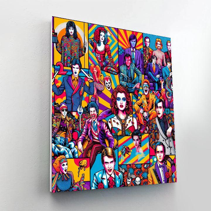 Retro Pop Culture Explosion DIY Paint By Numbers