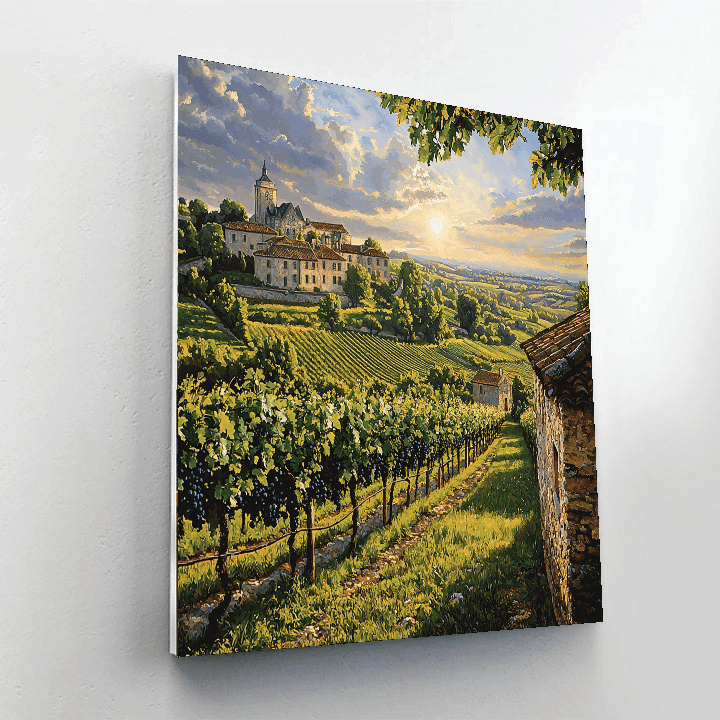 Bordeaux Vineyards DIY Paint By Numbers