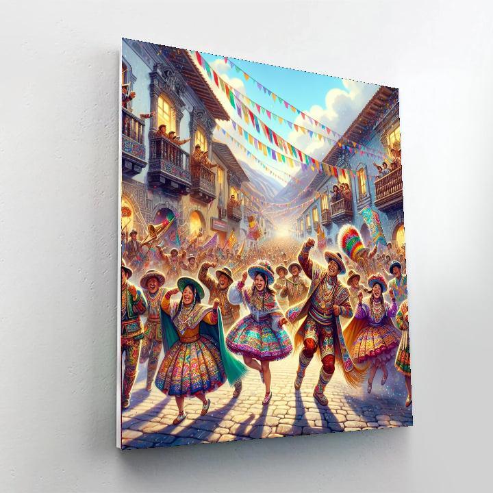 Fiesta De La Virgen De La Candelaria Painting Number Kit