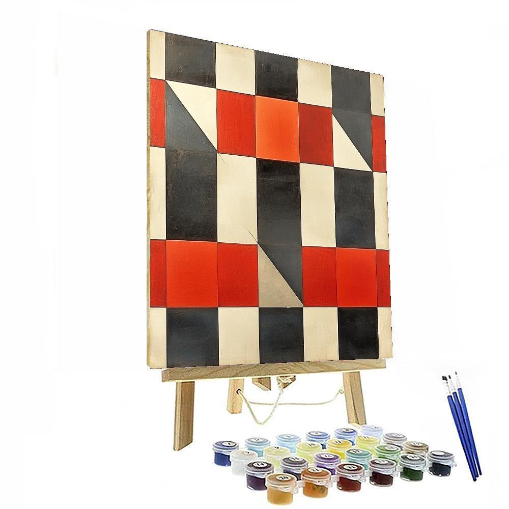 Kazimir Malevich Inspired Balance Of Forms  Paint By Numbers