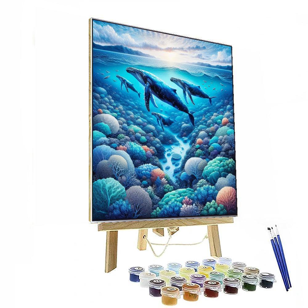 Majestic Whale Journey Paint By Number