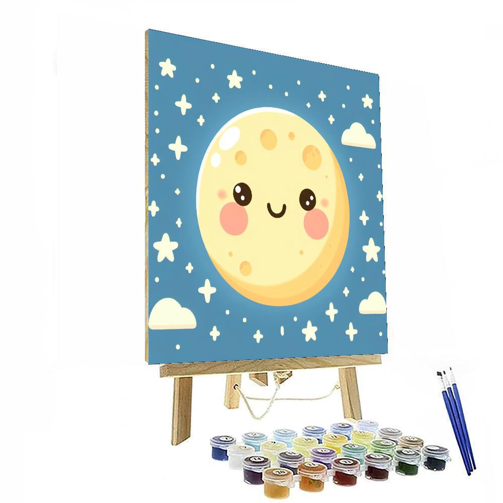 Whimsical Moon Paint By Numbers Art