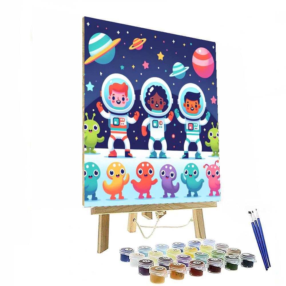 Space Odyssey Party DIY Paint By Numbers