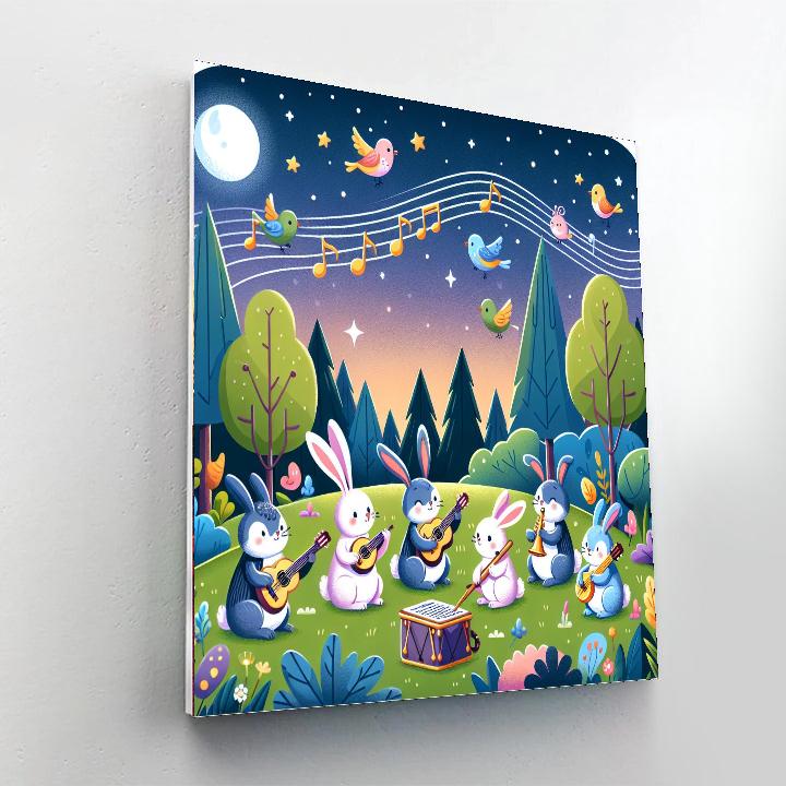 Magical Meadow Musicians Paint By Numbers Art