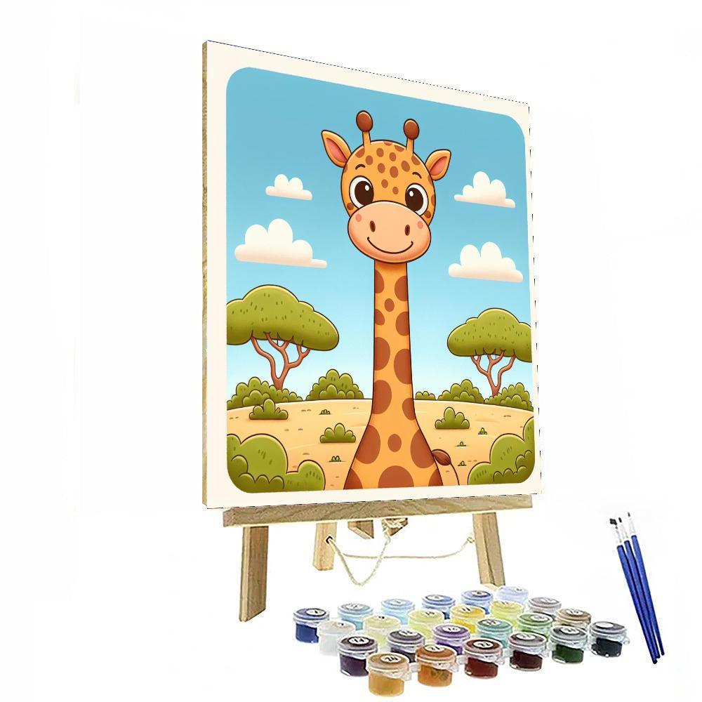 Glorious Giraffe DIY Paint By Numbers