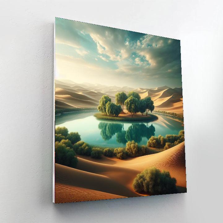 Desert Oasis Solace DIY Paint By Numbers