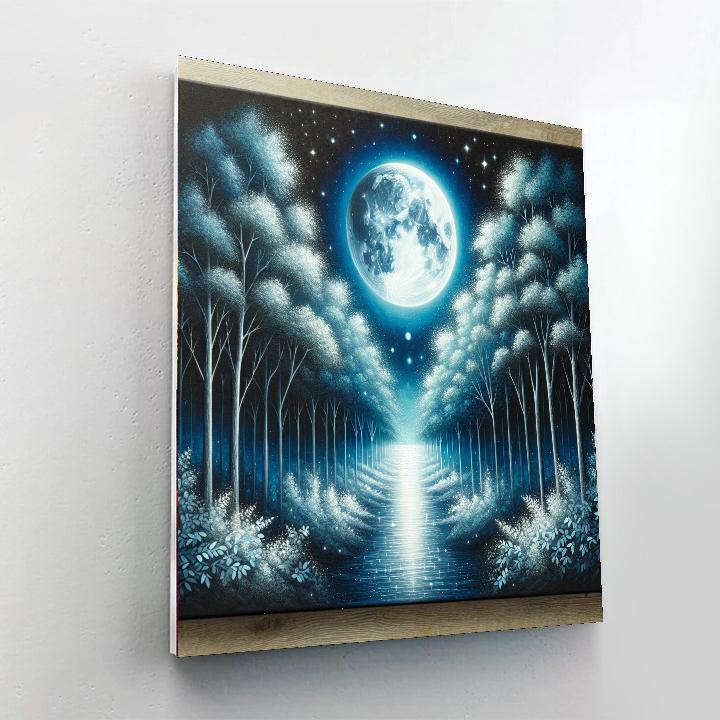 Ethereal Moonlit Pathway Numbered Painting Kits