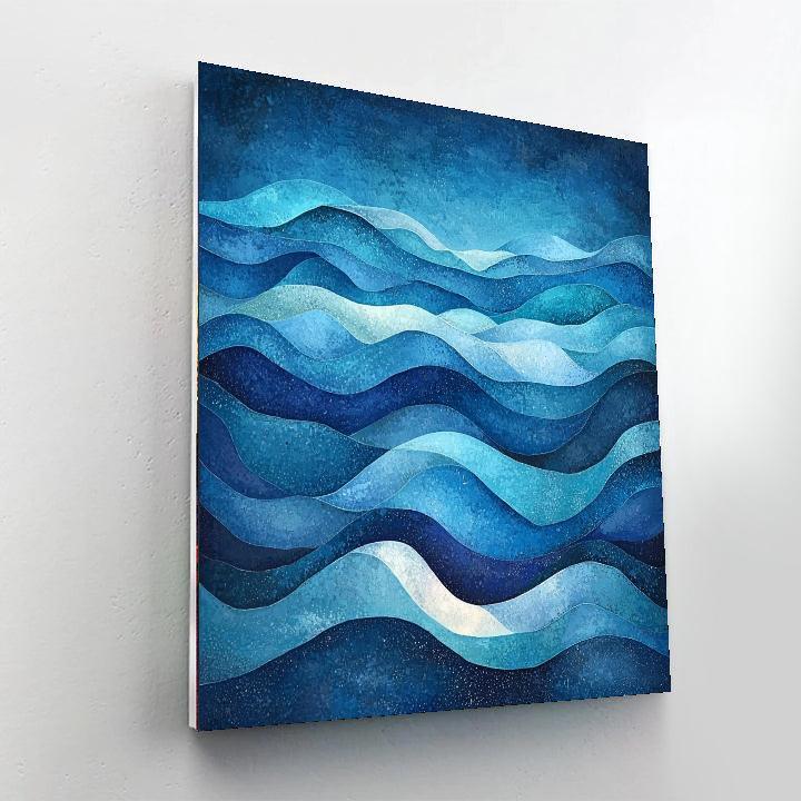 Georges Seurat Inspired Harmonic Waves  Paint By Numbers Art