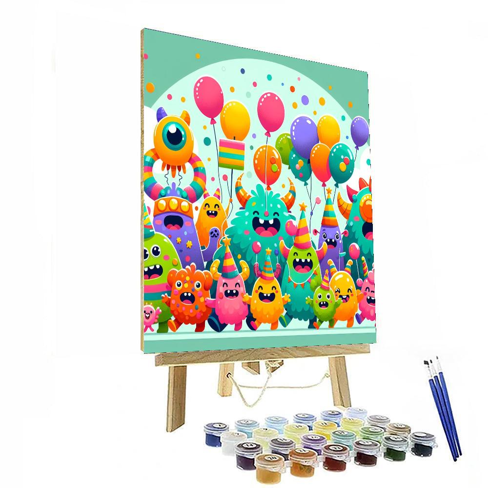 Joyful Monster Parade DIY Paint By Numbers