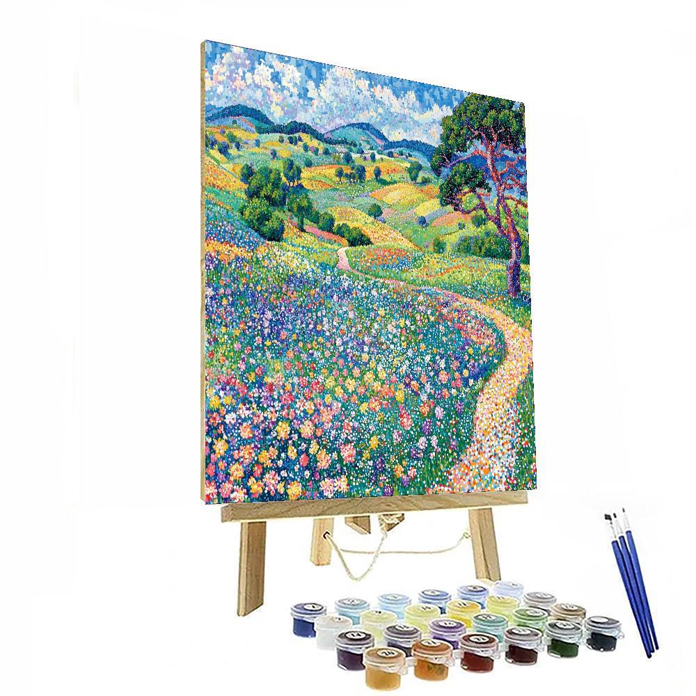 Georges Seurat Inspired Luminous Fields  Paint By Numbers Kits