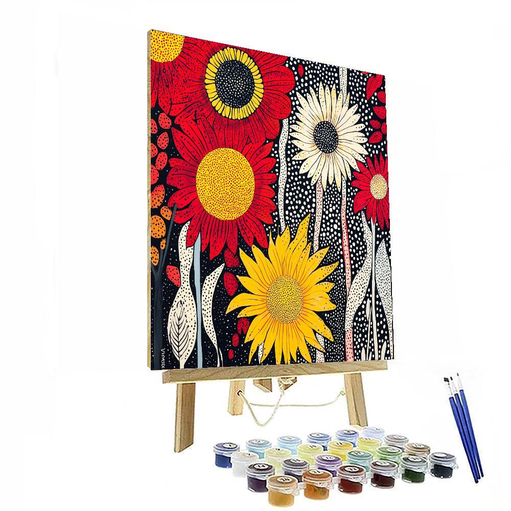 Yayoi Kusama Inspired Boundless Patterns  Paint By Numbers