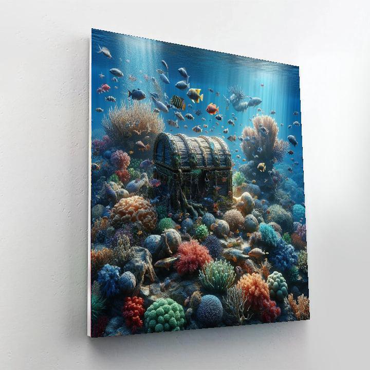 Oceanic Treasure Dive Paint By Color