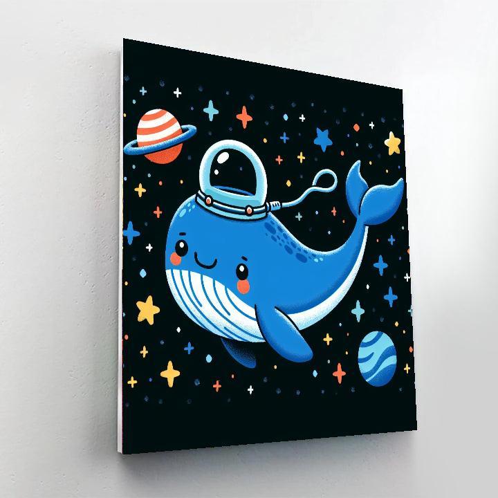 Cosmic Whale Adventure Paint By Numbers