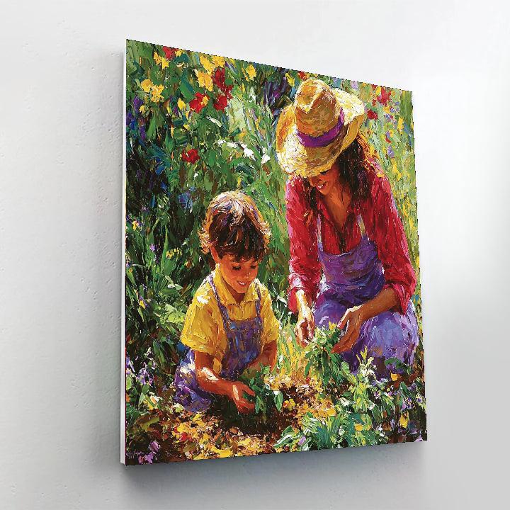 A Mother's Garden Of Memories Painting Number Kit