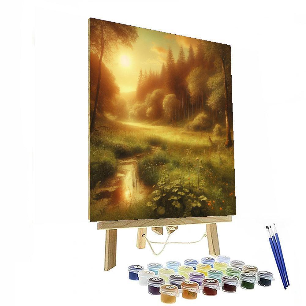 Cow's Rustic Meadow DIY Paint By Numbers