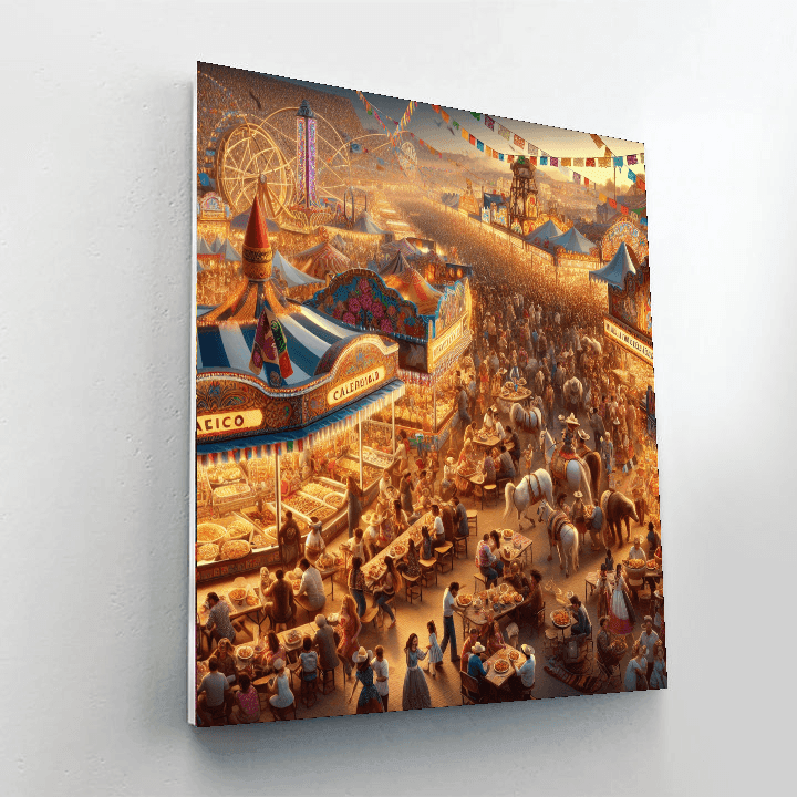 La Feria De San Marcos - Mexico DIY Paint By Numbers